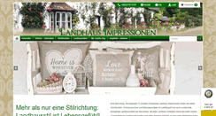 Desktop Screenshot of landhaus-impressionen.de