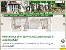 Tablet Screenshot of landhaus-impressionen.de